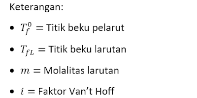 keterangan penurunan titik beku keterangan penurunan titik beku