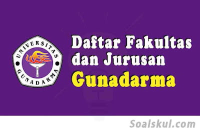 daftar fakultas jurusan gunadarma daftar fakultas jurusan gunadarma