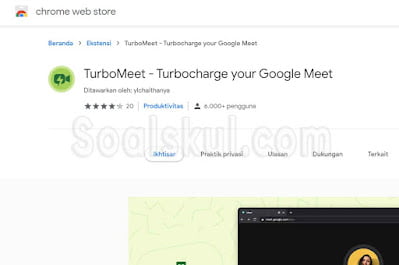 Ekstensi Chrome TurboMeet - Turbocharge your Google Meet Ekstensi Chrome TurboMeet - Turbocharge your Google Meet