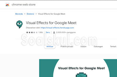 Ekstensi Chrome Visual Effect for Google Meet Ekstensi Chrome Visual Effect for Google Meet
