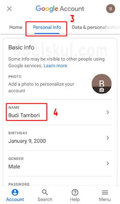 langkah 3-4 ganti nama google meet hp langkah 3-4 ganti nama google meet hp